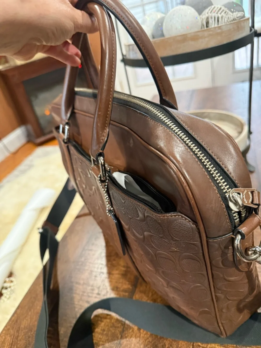 Coach Perry Logo Laptop Handbag
